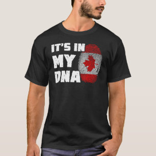 Es ist in meiner DNA Kanada-Flagge Fingerabdruck M T-Shirt