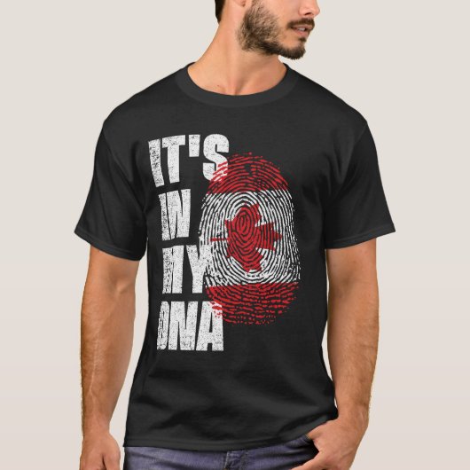 ES IST IN MEINER DNA, Kanada-Flagge T-Shirt (Vorderseite)