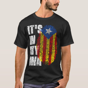 ES IST IN MEINER DNA Katalonienflagge Katalanisch T-Shirt