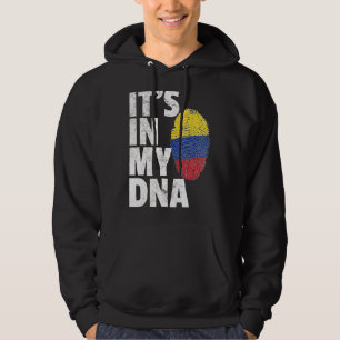 Es ist in meiner DNA kolumbianischen Flagge Souven Hoodie