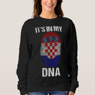 Es ist in meiner DNA Kroatien Flag Kroatisch für M Sweatshirt