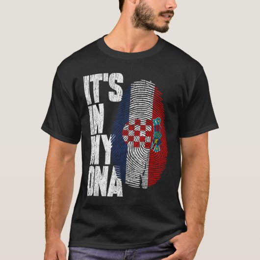 Es ist in meiner DNA kroatisches Shirt Proud Hispa (Vorderseite)