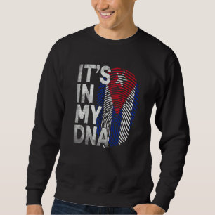 Es Ist In Meiner Dna Kuba-Flagge Kubanischer Stolz Sweatshirt