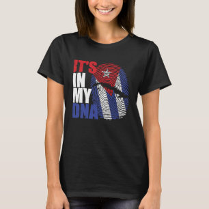 Es ist in meiner DNA Kuba Kubanische Flagge T-Shirt