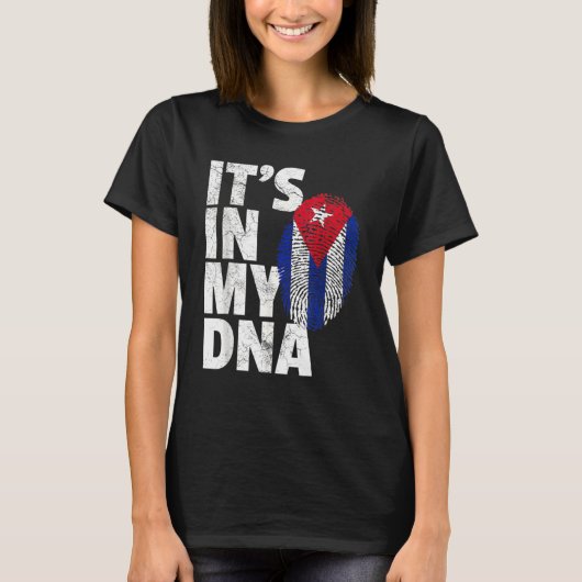 Es ist in meiner DNA-kubanischen Flagge kubanische T-Shirt (Vorderseite)