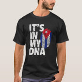 Es ist in meiner DNA-kubanischen Flagge kubanische T-Shirt (Vorderseite)