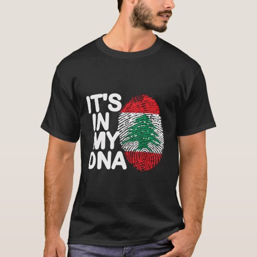 Es ist in meiner DNA Libanon Flag Libanon libanesi T-Shirt (Vorderseite)