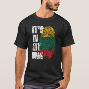 Es ist in meiner DNA-Litauen-Flagge Litauisch T-Shirt