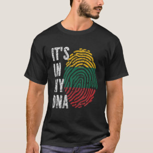 Es ist in meiner DNA Litauen Flagge Männer Frauen T-Shirt