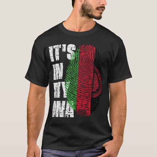 ES IST IN MEINER DNA Malawi Flag Malawian T-Shirt (Vorderseite)