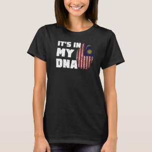 Es ist in meiner DNA-Malaysia-Flag Fingerprint Män T-Shirt