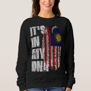 Es ist in meiner DNA-Malaysia-Flagge malaysisch Sweatshirt