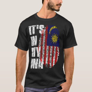 Es ist in meiner DNA-Malaysia-Flagge malaysisch T-Shirt