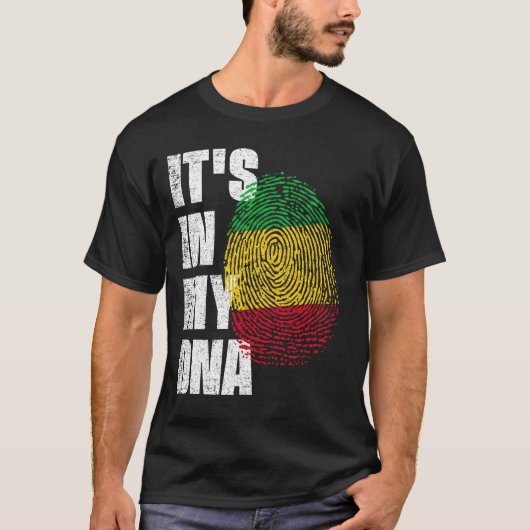 ES IST IN MEINER DNA-Mali-Fahne T-Shirt (Vorderseite)