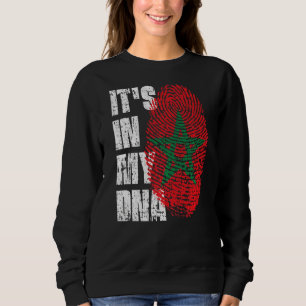 Es ist in meiner DNA Marokko-Flagge marokkanisch Sweatshirt