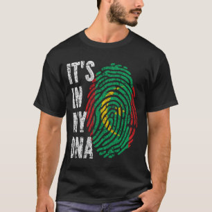 ES IST IN MEINER DNA Mauretanienflagge Männer Frau T-Shirt
