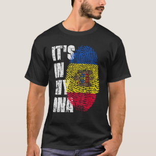 Es ist in meiner DNA Moldau-Flagge Moldaus T-Shirt