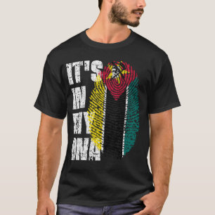 ES IST IN MEINER DNA, Mosambik Flag Boy Girl Gift T-Shirt