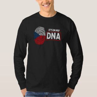 Es ist in meiner DNA Nationale Flagge Tschechisch T-Shirt