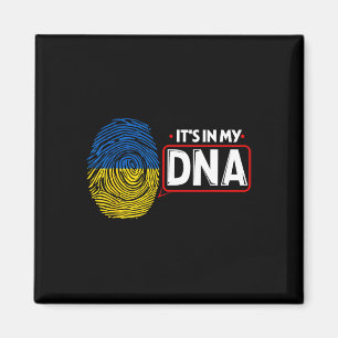Es Ist In Meiner Dna Nationalflagge Ukrainisch Pat Magnet