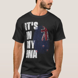ES IST IN MEINER DNA, Neuseeland Fahne T-Shirt