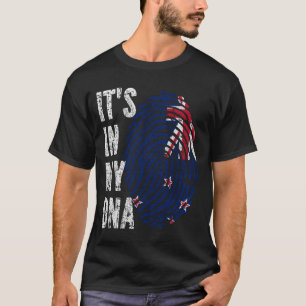 ES IST IN MEINER DNA Neuseeland-Flagge Männer Frau T-Shirt