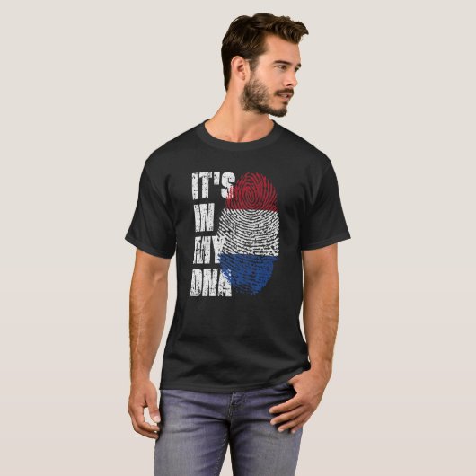 Es ist in meiner DNA Niederländisch-Flagge T-Shirt (Vorne ganz)