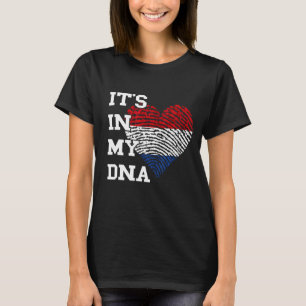 Es ist in meiner DNA Niederländische Flagge Herz N T-Shirt