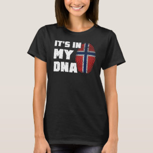 Es ist in meiner DNA Norwegen Flag Fingerprint Män T-Shirt