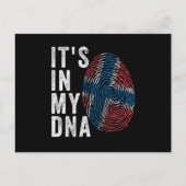 Es ist in meiner DNA - Norwegen-Flagge Postkarte (Vorderseite)