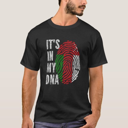 ES IST IN MEINER DNA Oman Flag Funny Omani T-Shirt (Vorderseite)