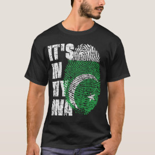 ES IST IN MEINER DNA Pakistan Flaggen Jungs Mädche T-Shirt
