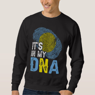 Es ist in meiner Dna Palau Flag Fingerprint Patrio Sweatshirt
