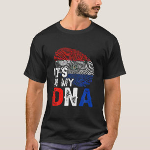 Es ist in meiner DNA Paraguay Flag Fingerprint Pat T-Shirt
