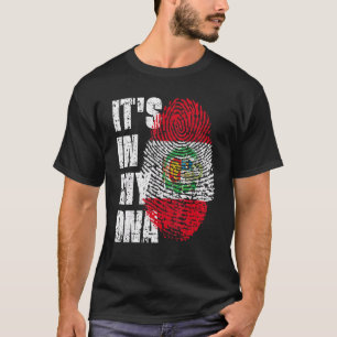 Es ist in meiner DNA Peru-Flagge peruanisch T-Shirt