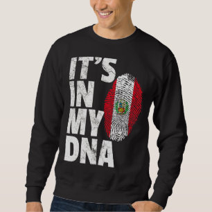 Es ist in meiner DNA Peru-Flagge Souvenir Sweatshirt