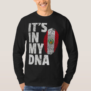Es ist in meiner DNA Peru-Flagge Souvenir T-Shirt