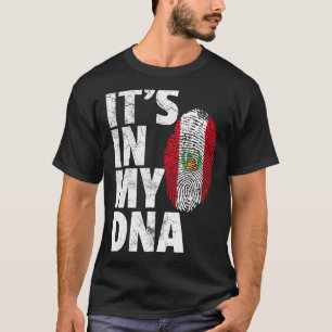 Es ist in meiner DNA Peru-Flagge Souvenir T-Shirt