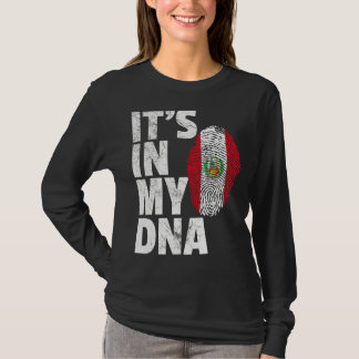 Es ist in meiner DNA Peru-Flagge Souvenir T-Shirt