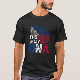 Es ist in meiner DNA Philippinen Flag Fingerprint T-Shirt