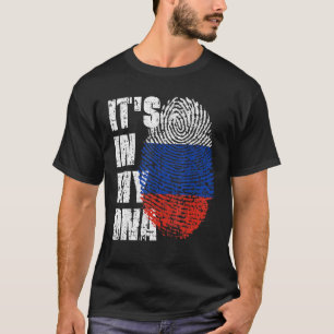 Es ist in meiner DNA-Russland-Flagge Russisch T-Shirt