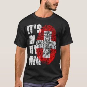 ES IST IN MEINER DNA-SCHWANZ Flag Jungs Mädchen Ge T-Shirt