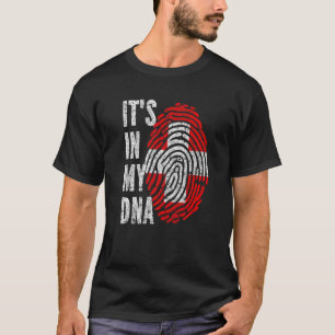 Es Ist In Meiner Dna Schweiz Fahne Schweizer T-Shirt