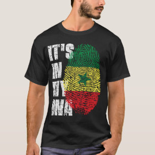 ES IST IN MEINER DNA Senegal Flag Boy Girl Geschen T-Shirt