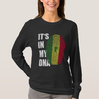 Es ist in meiner DNA Senegal Flag Fingerprint Prid T-Shirt
