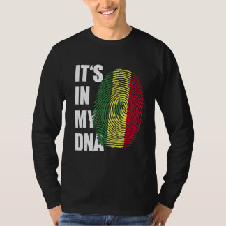 Es ist in meiner DNA Senegal Flag Fingerprint Prid T-Shirt
