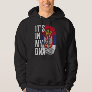 Es Ist In Meiner Dna Serbien-Flagge Serbische Fußb Hoodie