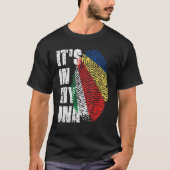 Es ist in meiner DNA-Seychellen-Fahne Seychellois T-Shirt (Vorderseite)