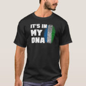Es ist in meiner DNA Sierra Leone Flag Fingerprint T-Shirt (Vorderseite)