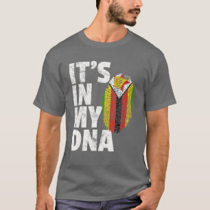 ES IST IN MEINER DNA - Simbabwes Flag Offiziellen T-Shirt